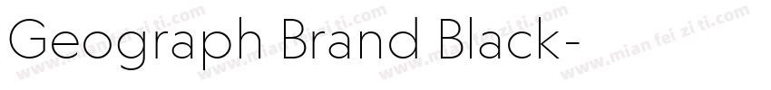 Geograph Brand Black字体转换
